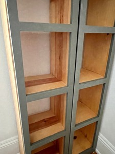 lot 97 image: Pair of Cube Style Decorative Bookshelves