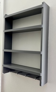 lot 100 image: Gray Wall Shelf Unit from the Land of Nod