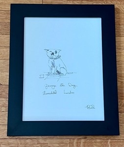 lot 102 image: Adorable Drawing of George the Dog by John Dolan