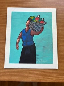 lot 110 image: Two Original Paintings by Eloy Zuniga