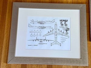 lot 109 image: Series of Three Airplane Drawings