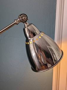 lot 35 image: IKEA Barometer Adjustable Nickel Floor Lamp