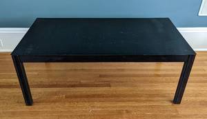 lot 37 image: Room and Board Black Steel Cocktail Table