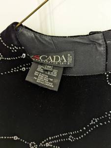lot 148 image: Vintage Escada Black Velvet Cocktail Dress