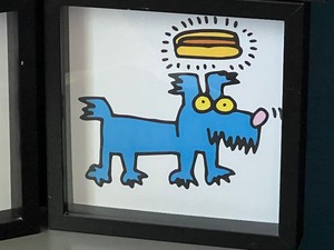 lot 115 image: Five Framed Whimsical Canine Pop Art Style Prints