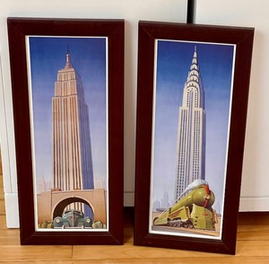 lot 127 image: Pair of City Scape Prints by Robert La Duke