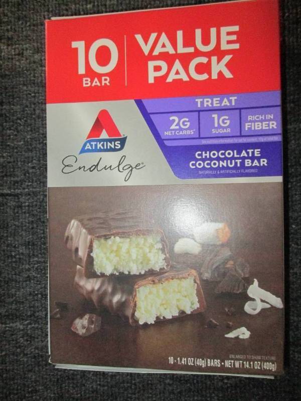 6 boxes of atkins 10 1.41 oz bars c...