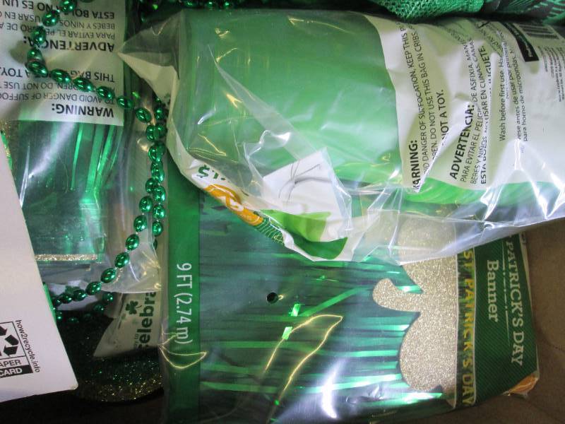 box of new st patricks day items ...