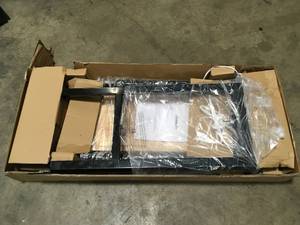 4 ft. Solid Wood Top Workbench in Black by Husky Customer Returns See Terms on Auction