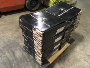 Pallet of 8 Boxes of Amalfi Cafe 12 in. x 12 in. x 6 mm Interlocking Glossy Glass Porcelain Mosaic Tile (1 sq. ft.) by MSI Customer Returns See Terms on Auction