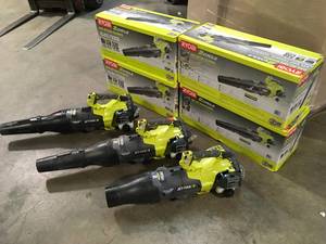 Lot of 160 MPH 520 CFM 25cc Gas Jet Fan Blower by RYOBI Customer Returns See Terms on Auction
