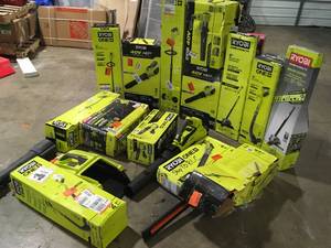 Lot of Mixed Assorted Ryobi Lawn Care Items Customer Returns See Terms on Auction