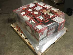 Pallet of 40 Boxes of Angela Harris Sonata Decor 8 in. x 8 in. x 9mm Polished Ceramic Wall Tile (25 pieces  10.76 sq. ft.  box) by Ivy Hill Tile Customer Returns See Terms on Auction