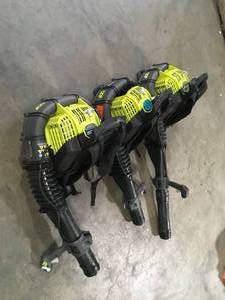 Lot of 3 RYOBI 175 MPH 760 CFM 38cc Gas Backpack Leaf Blower Customer Returns See Terms on Auction