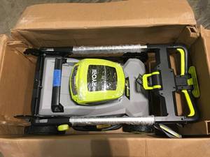 40V HP Brushless 21 in. Cordless Battery Walk Behind Dual-Blade Self-Propelled Mower with (2) 6.0 Ah Batteries & Charger by RYOBI Customer Returns See Terms on Auction