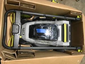 40V HP Brushless 20 in. Cordless Battery Walk Behind Push Mower with 6.0 Ah Battery and Charger by RYOBI Customer Returns See Terms on Auction