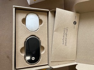 lot 45 image: Google Nest x Yale Lock - Tamper-Proof Smart Deadbolt Lock with Nest Connect - Satin Nickel