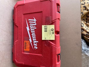 lot 72 image: Milwaukee M18 18V Lithium-Ion Cordless Short Throw Press Tool Kit with 3 PEX Crimp Jaws (2) 2.0 Ah Batteries and Charger