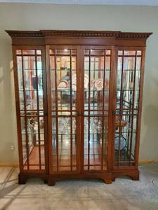 Red Mahogany Curio Cabinet