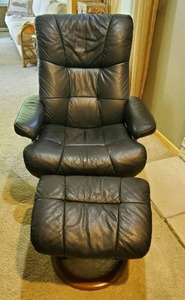 Palliser Stress Less Style Chair With Ottoman