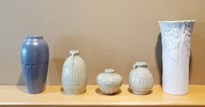 Collection Of Five Ceramic Vases