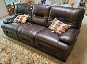 Leather Or Similar Martial Couch