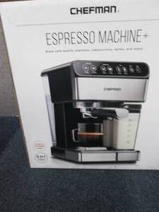 lot 24 image: Chefman 6in1 Espresso Machine open ...