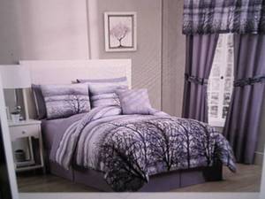 lot 111 image: Forest 8 pc Bed Set- Queen open  pk...