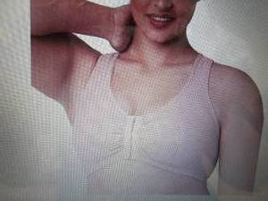 lot 185 image: Glamorise Cotton-Blend Racerback Wi...