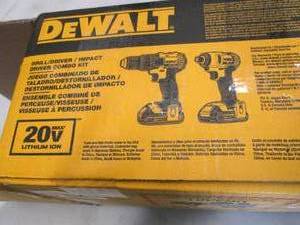 lot 202 image: DeWalt 20V Lithium-Ion Cordless Dri...