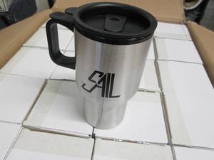 lot 209 image: Case of 40 Sail Metal Travel Mugs...