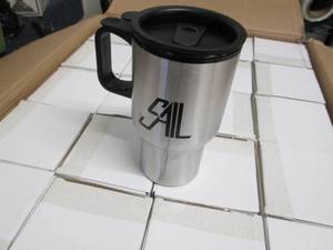 lot 210 image: Case of 40 Sail Metal Travel Mugs...