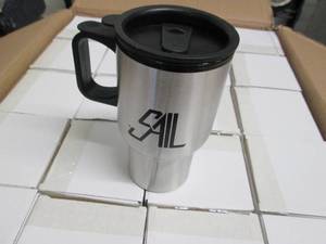 lot 211 image: Case of 40 Sail Metal Travel Mugs...