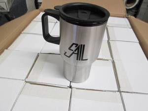 lot 212 image: Case of 40 Sail Metal Travel Mugs...