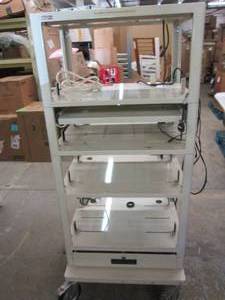 lot 217 image: Rolling Metal ElectricalAV Cart wi...