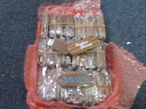 lot 262 image: 33 Wooden Folding Promo Flash Drive...