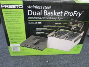 lot 273 image: Presto ProFry 12-Cup Dual-Basket De...