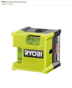 lot 3 image: RYOBI Laser Cube Compact Laser Level & General Tools Combo Pin and Pinless Moisture Meter. See Pictures