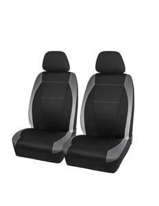 lot 9 image: Auto Drive 2 Piece Low Back Wetsuit Seat Covers Polyester Grey, Universal Fit, SC1710G-1. See Pictures