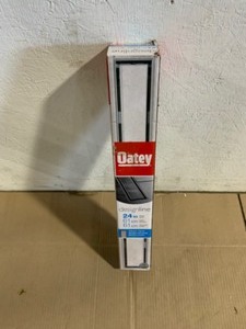 lot 11 image: OATEY Designline 24 in. Stainless Steel Linear Shower Drain with Tile-In Pattern Drain Cover. See Pictures