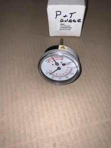 lot 28 image: PLUMBERS EDGE TridicatorBoiler Temperature and Pressure Gauge. See Pictures