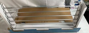 lot 30 image: Step Up Laundry Drying Rack 40 60lb Capacity Retractable White IndoorOutdoor. See Pictures