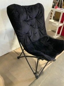 lot 34 image: Unbranded Black Fabric Chair. See Pictures