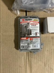 lot 35 image: Leviton DecoraGFCI 1-Gang Extra Heavy Duty Raintight Cover with Lid, Voltage Tester & More. See Pictures