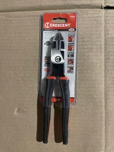 lot 42 image: Crescent 9-12 in. Z2 Dual Material High Leverage Linesman Pliers See pictures