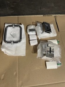 lot 48 image: Glass Warehouse 78 in. Door Only Hardware Pack in Chrome with Handle See pictures
