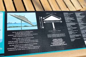 Collar Tilt 11 Ft Aluminum Market Umbrella