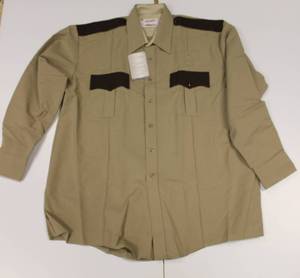 Khaki & Brown Uniform Unlimited New Shirt 18 12, 36  37 Size