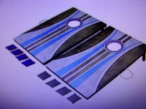 lot 29 image: Hathaway Santa Cruz Cornhole Set wi...