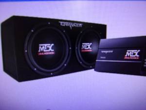 lot 70 image: MTX Terminator 1200-Watt Dual Subwo...